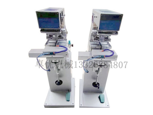 半自動(dòng) 雙色移印機設備 應用電子玩具產(chǎn)品表面文字印刷